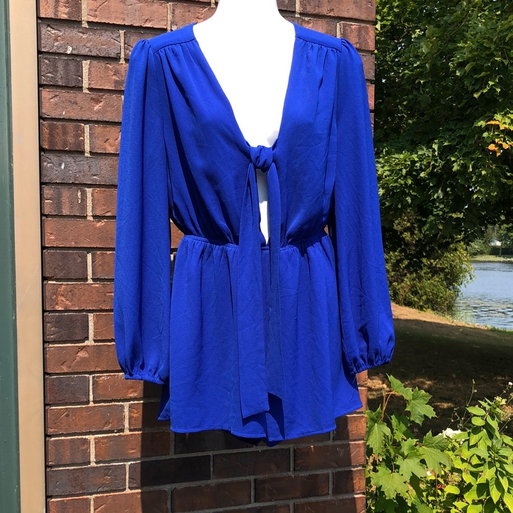 Chic Royal Blue Women's Romper